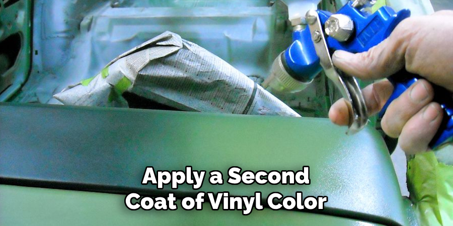 Apply a Second Coat of Vinyl Color