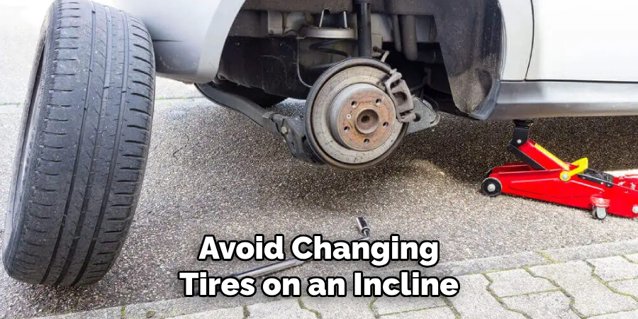 Avoid Changing Tires on an Incline