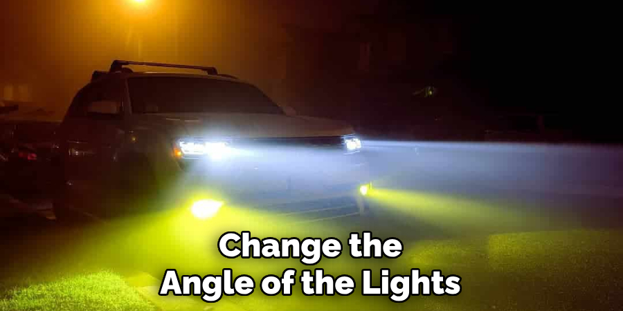 Change the Angle of the Lights