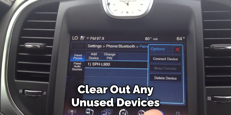 Clear Out Any Unused Devices