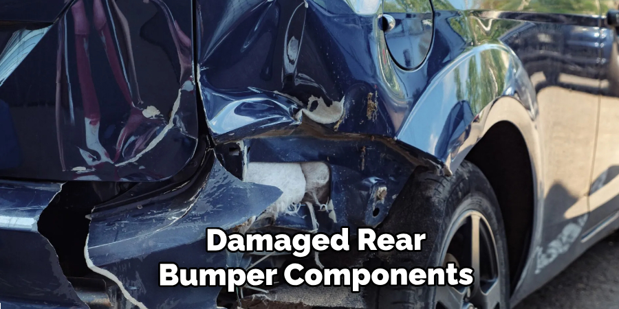 Damaged Rear Bumper Components