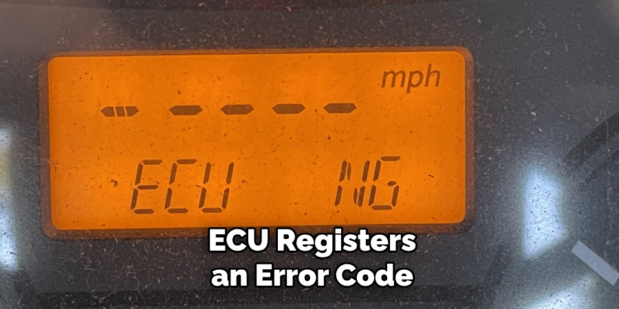 ECU Registers an Error Code