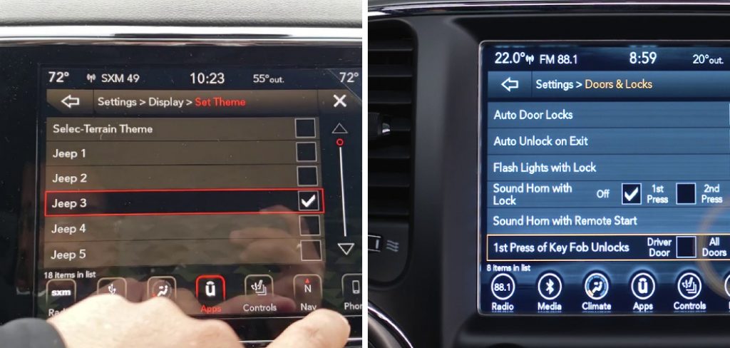 How to Change Display on Jeep Grand Cherokee