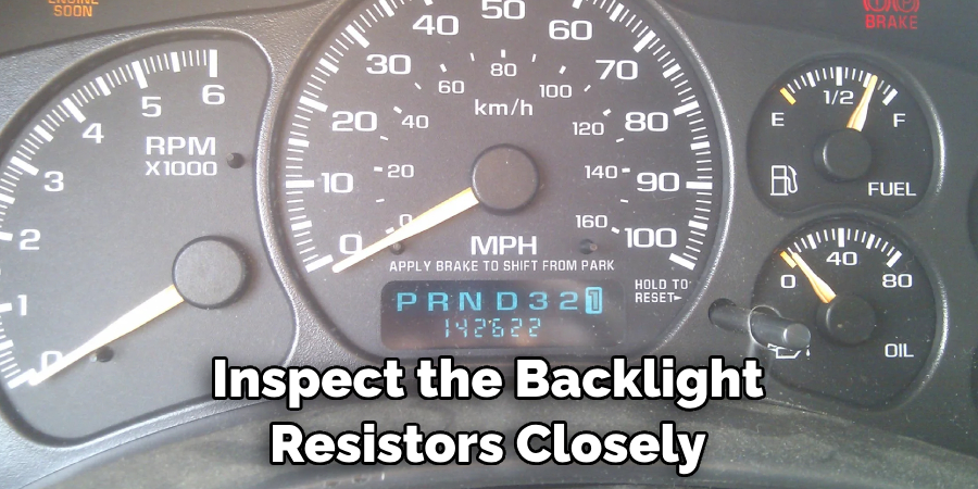 Inspect the Backlight Resistors Closely