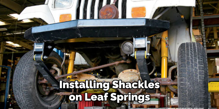 Installing Shackles on Leaf Springs