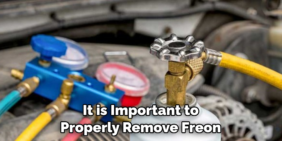 It is Important to Properly Remove Freon