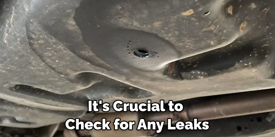 It's Crucial to Check for Any Leaks
