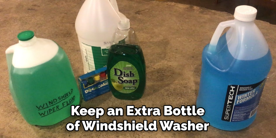 Keep an Extra Bottle of Windshield Washer