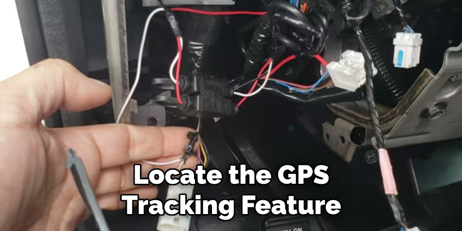 Locate the GPS Tracking Feature