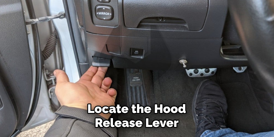 Locate the Hood Release Lever
