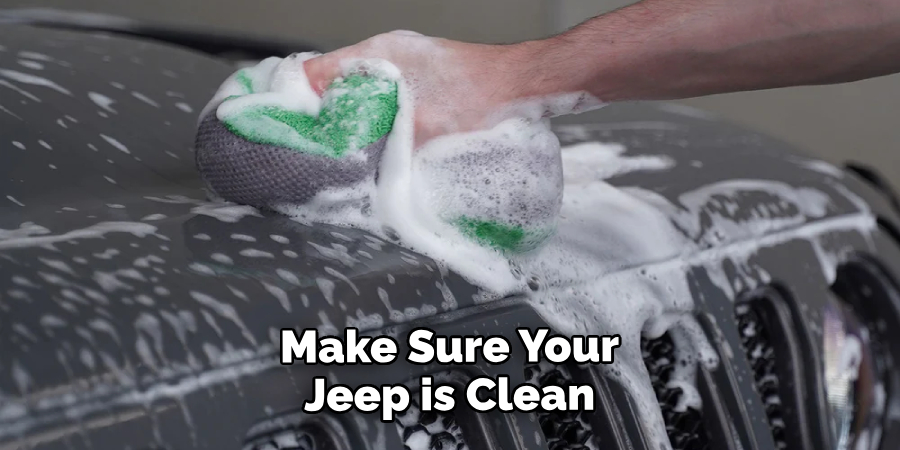 Make Sure Your Jeep is Clean