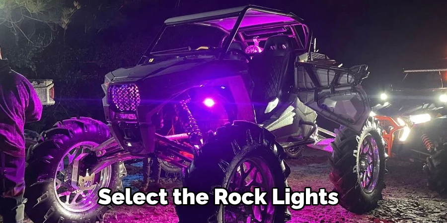 Select the Rock Lights