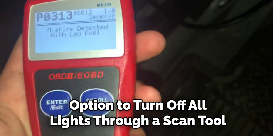 Option to Turn Off All Lights Through a Scan Tool