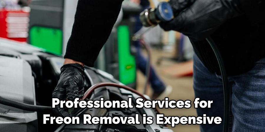 Professional Services for Freon Removal Can Be Expensive