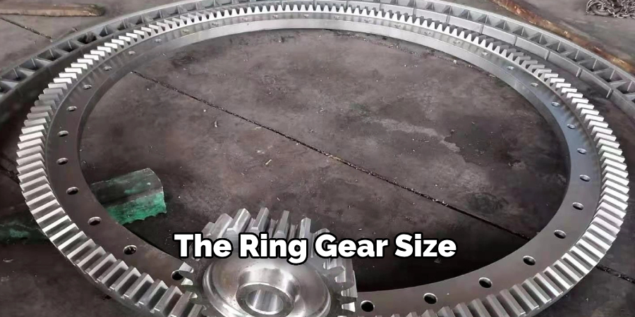 The Ring Gear Size