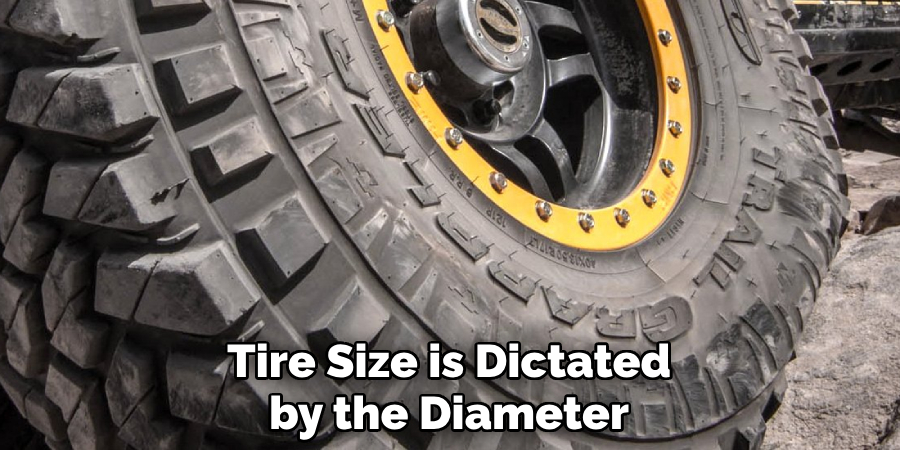 Tire Size is Dictated by the Diameter