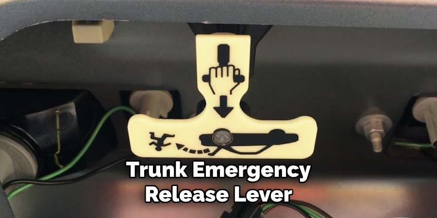 Trunk Emergency Release Lever