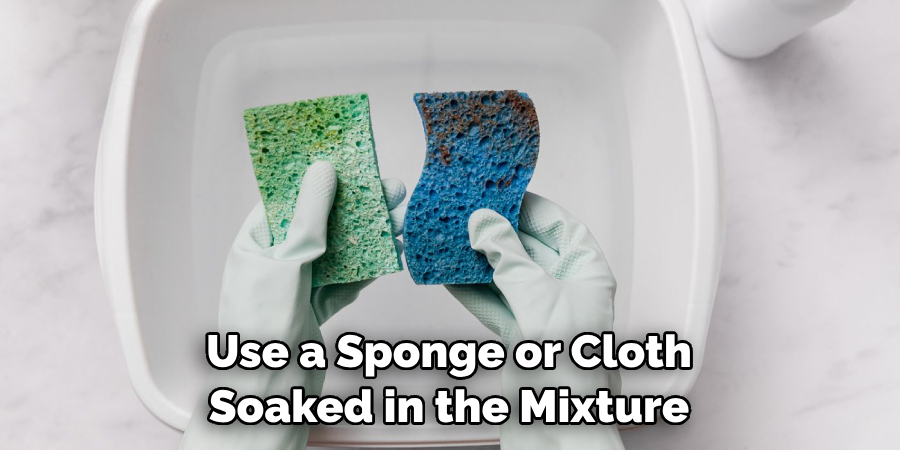 Use a Sponge or Cloth Soaked in the Mixture