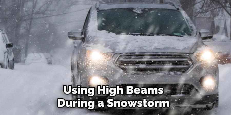 Using High Beams During a Snowstorm