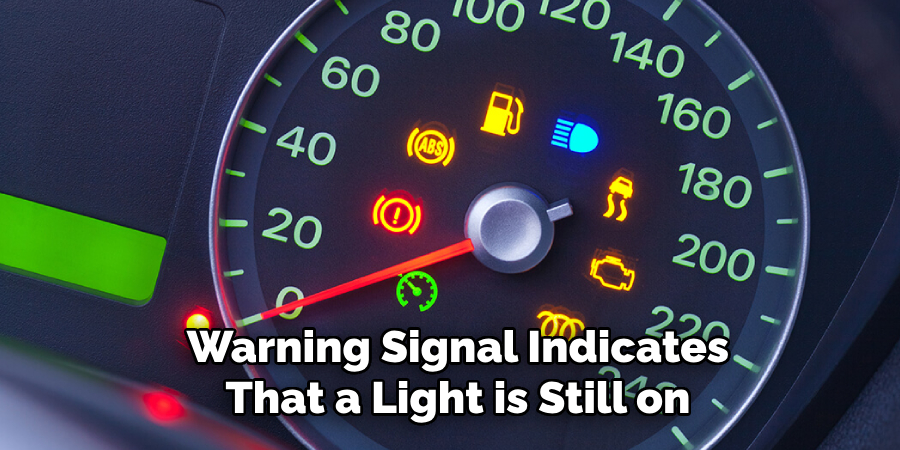 Warning Signal Indicates That a Light is Still on