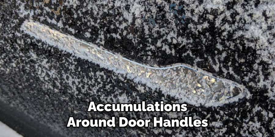 Accumulations Around Door Handles