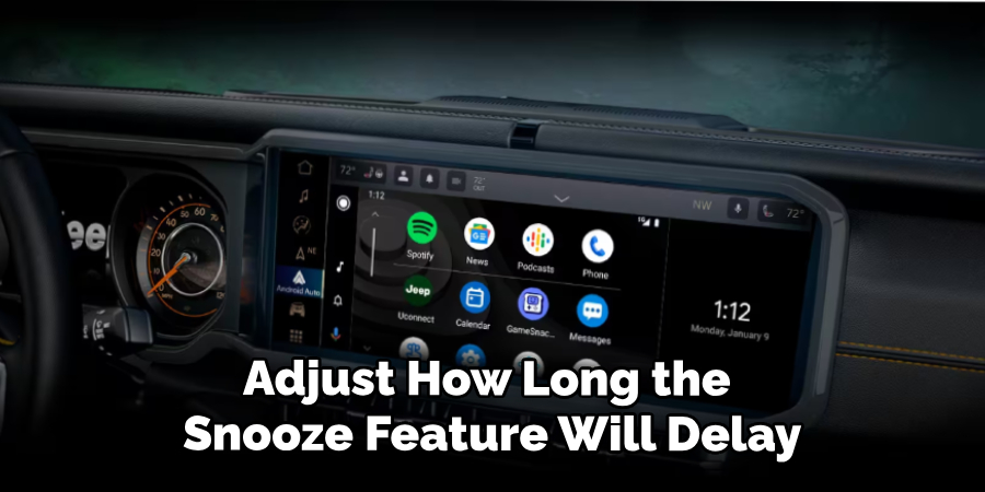 Adjust How Long the Snooze Feature Will Delay