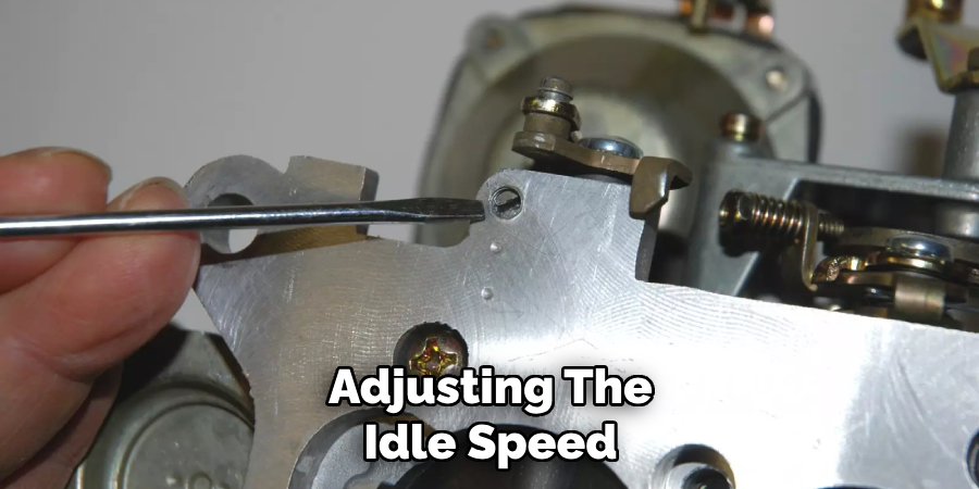 Adjusting the Idle Speed