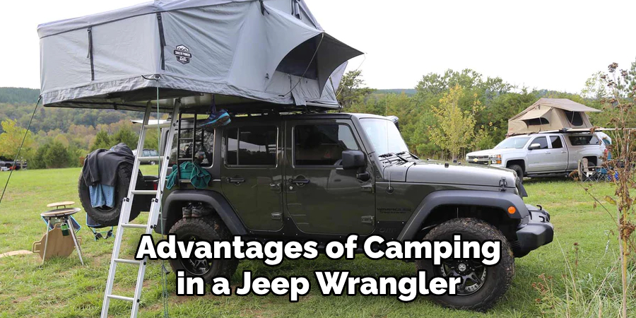 Advantages of Camping in a Jeep Wrangler