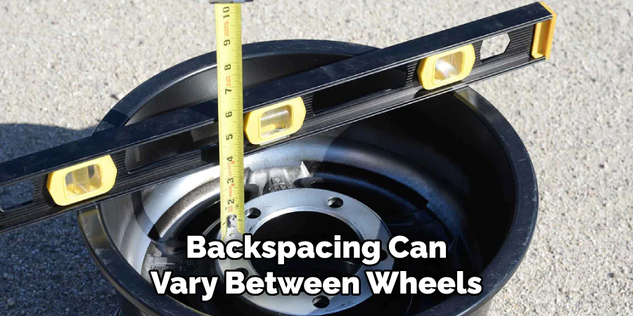 Backspacing Can Vary Between Wheels
