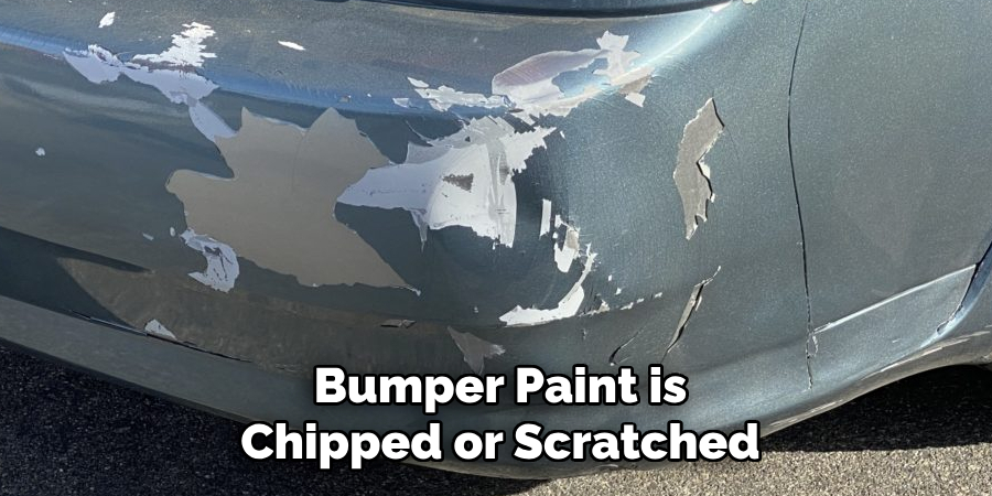 Bumper Paint is Chipped or Scratched