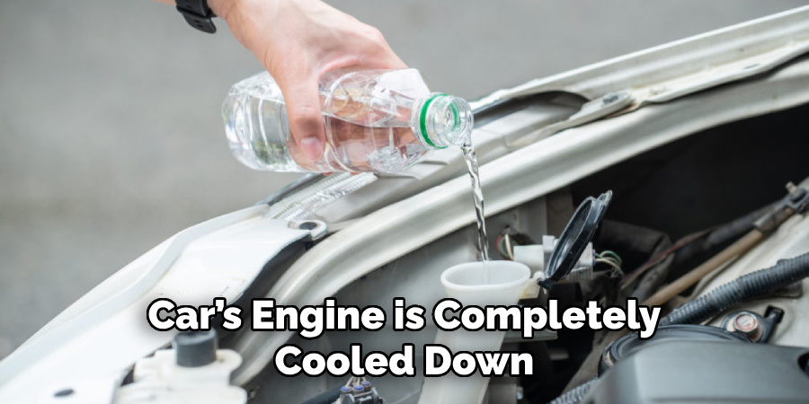 Car’s Engine is Completely Cooled Down
