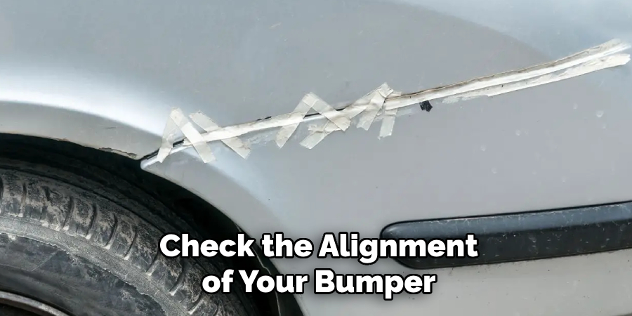 Check the Alignment of Your Bumper