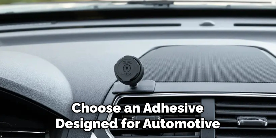 Choose an Adhesive Designed for Automotive