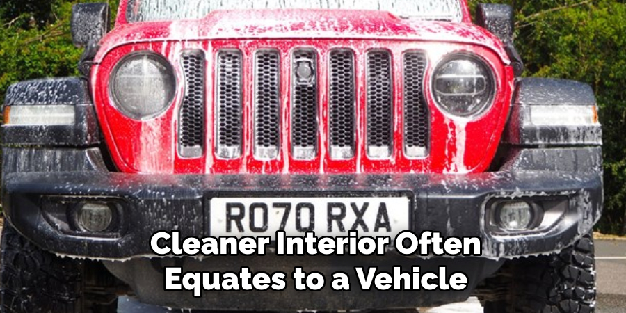 Cleaner Interior Often Equates to a Vehicle