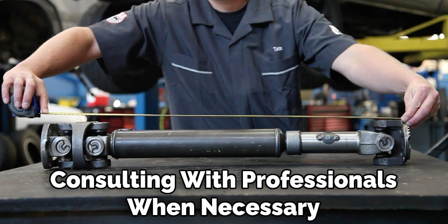 Consulting With Professionals When Necessary
