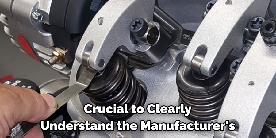 Crucial to Clearly Understand the Manufacturer's