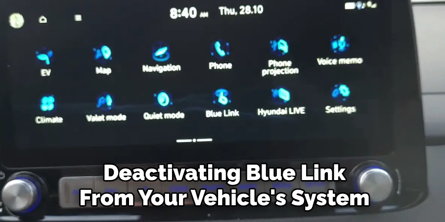 Deactivating Blue Link From Your Vehicle's System