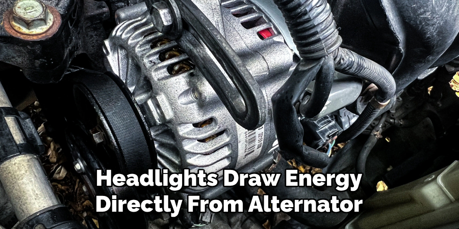 Headlights Draw Energy Directly From Alternator