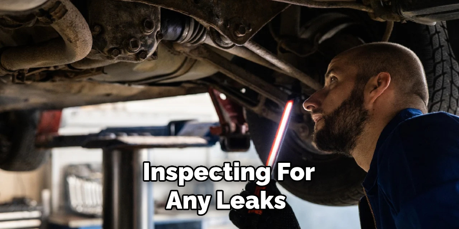 Inspecting for Any Leaks