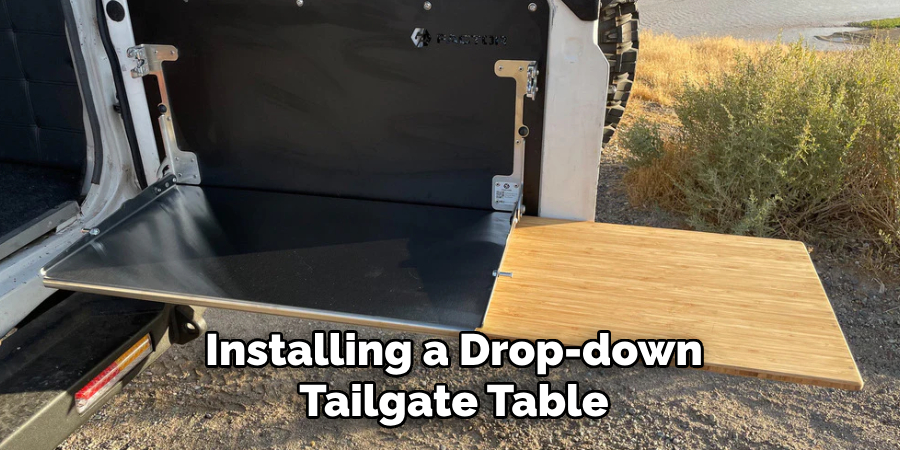 Installing a Drop-down Tailgate Table