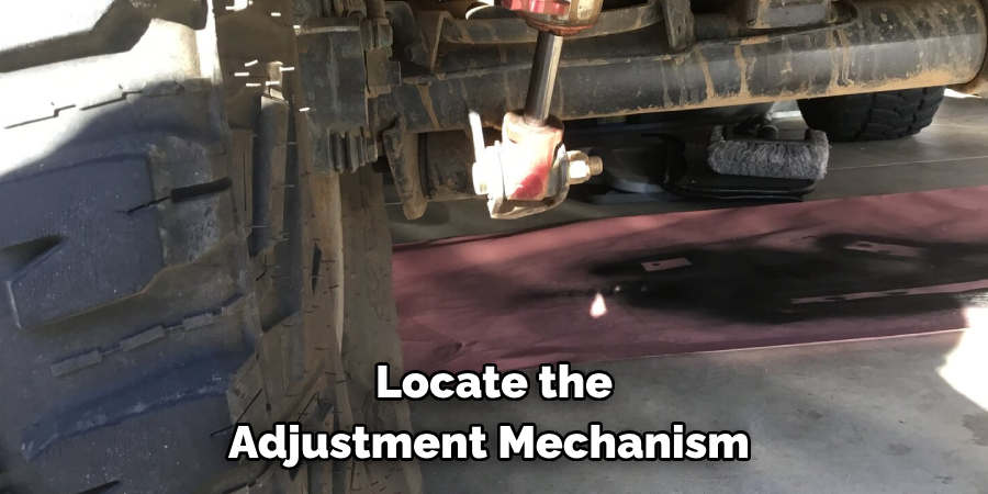 Locate the Adjustment Mechanism