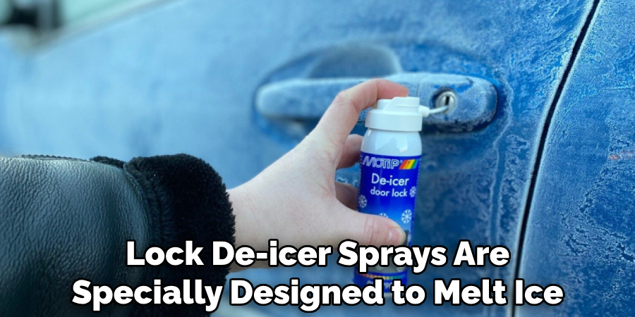 Lock De-icer Sprays Are Specially Designed to Melt Ice