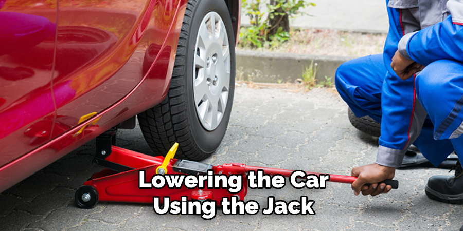 Lowering the Car Using the Jack