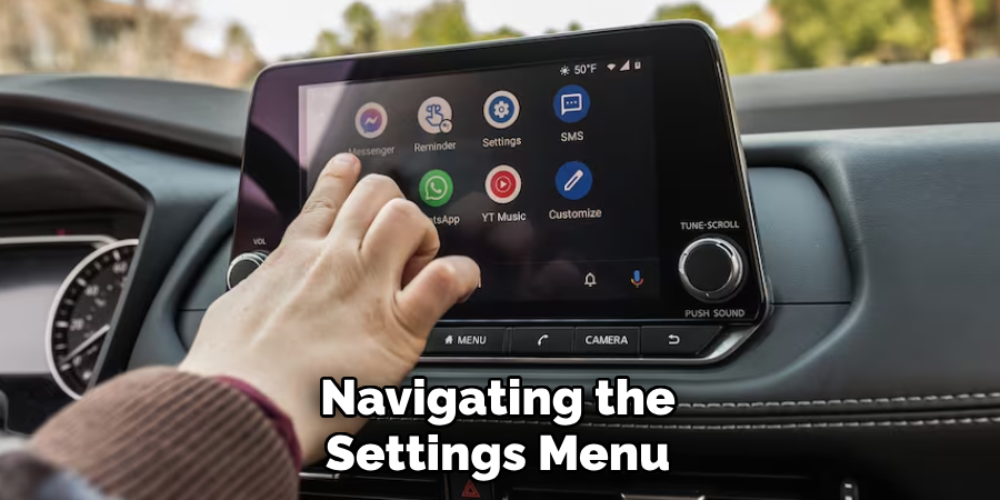 Navigating the Settings Menu
