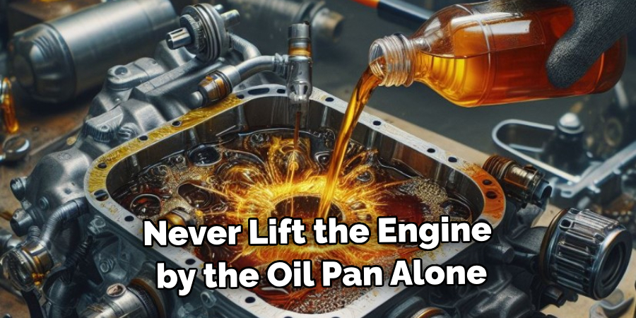 Never Lift the Engine by the Oil Pan Alone