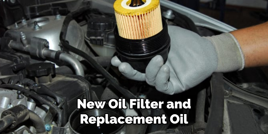 New Oil Filter and Replacement Oil