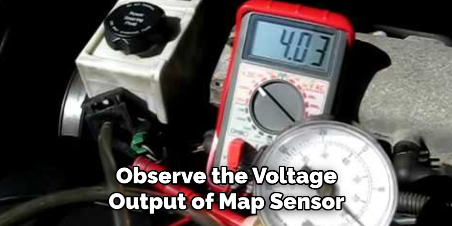 Observe the Voltage Output of the Map Sensor