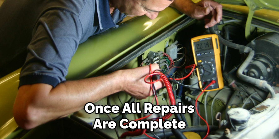 Once All Repairs Are Complete