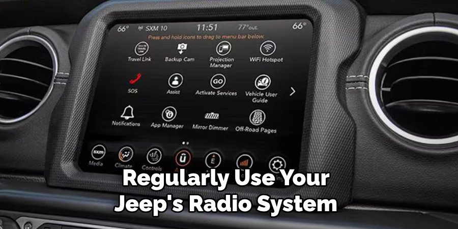 Regularly Use Your Jeep's Radio System