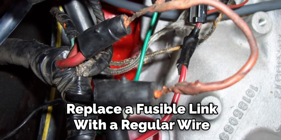 Replace a Fusible Link With a Regular Wire